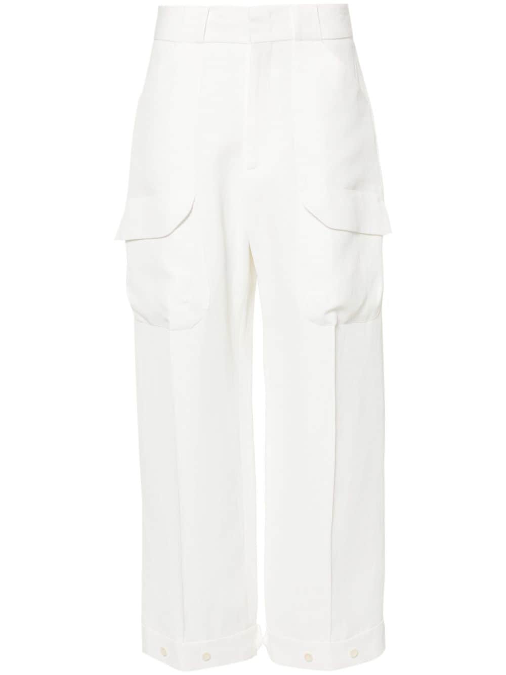 Ermanno Scervino cargo-pockets straight trousers - White von Ermanno Scervino