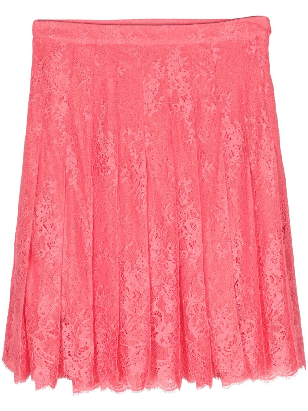 Ermanno Scervino corded-lace pleated skirt - Pink von Ermanno Scervino