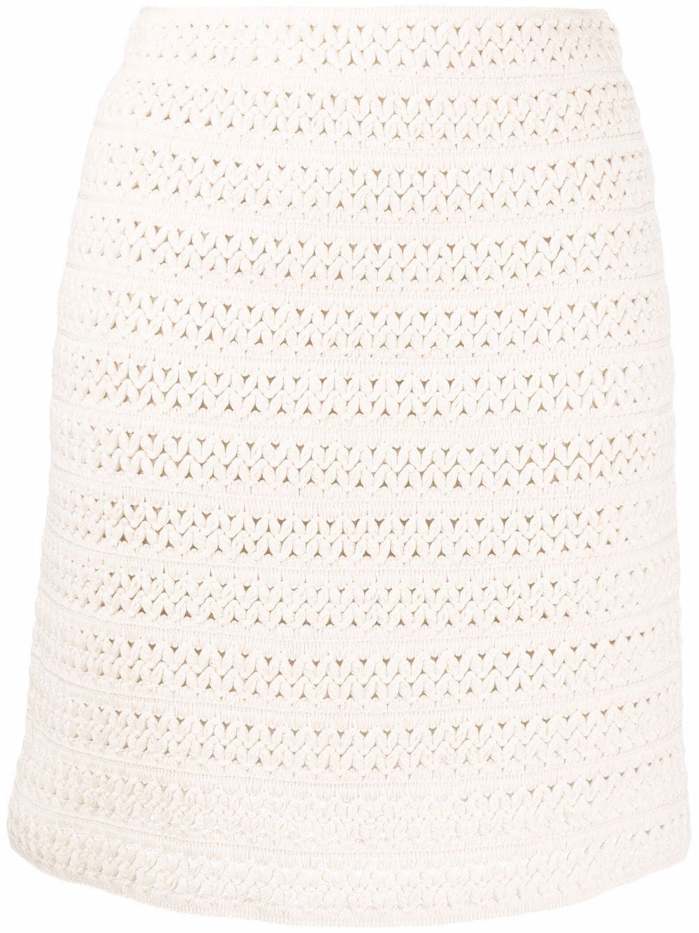 Ermanno Scervino crochet-knit pencil skirt - Neutrals von Ermanno Scervino