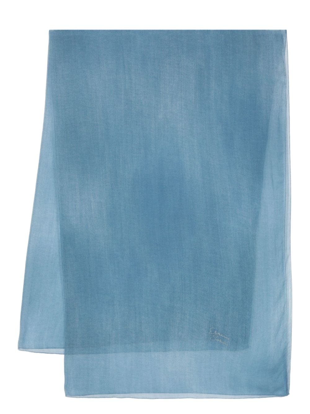 Ermanno Scervino denim-print scarf - Blue von Ermanno Scervino