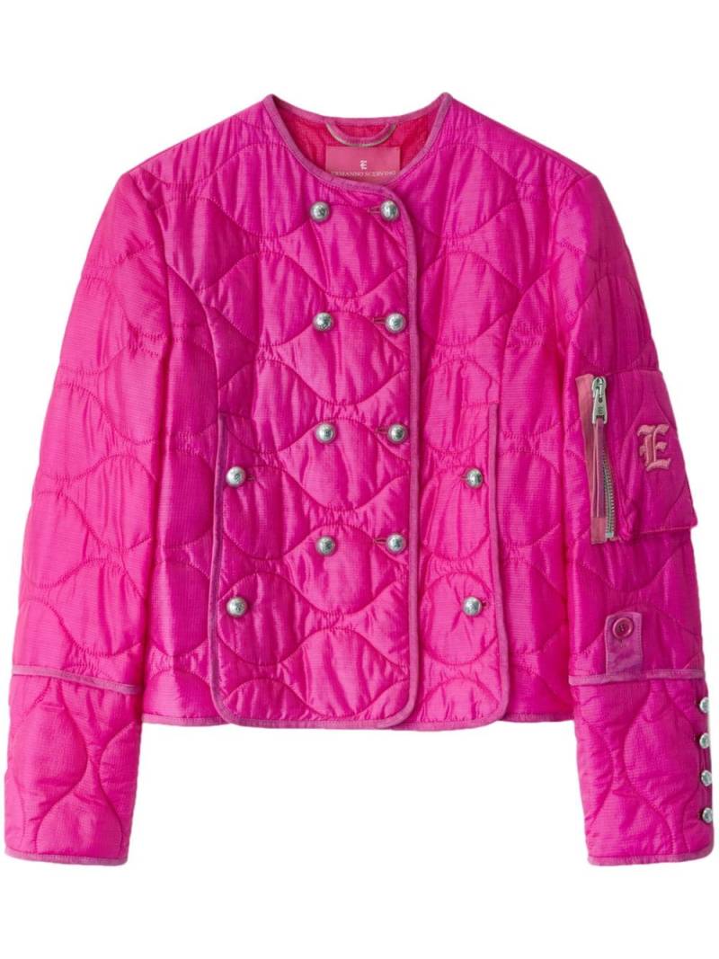 Ermanno Scervino double-breasted quilted jacket - Pink von Ermanno Scervino