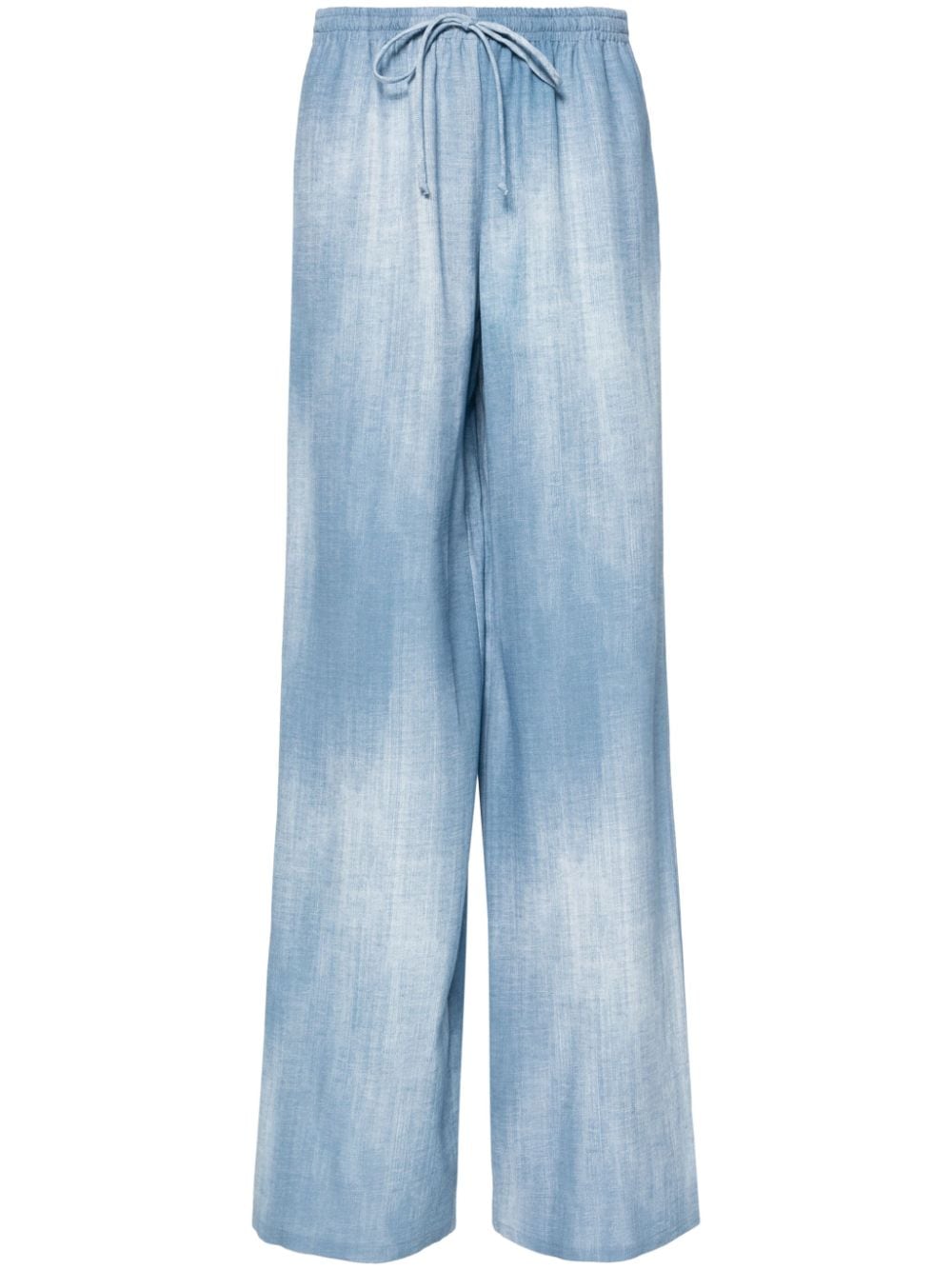 Ermanno Scervino drawstring-fastening trousers - Blue von Ermanno Scervino