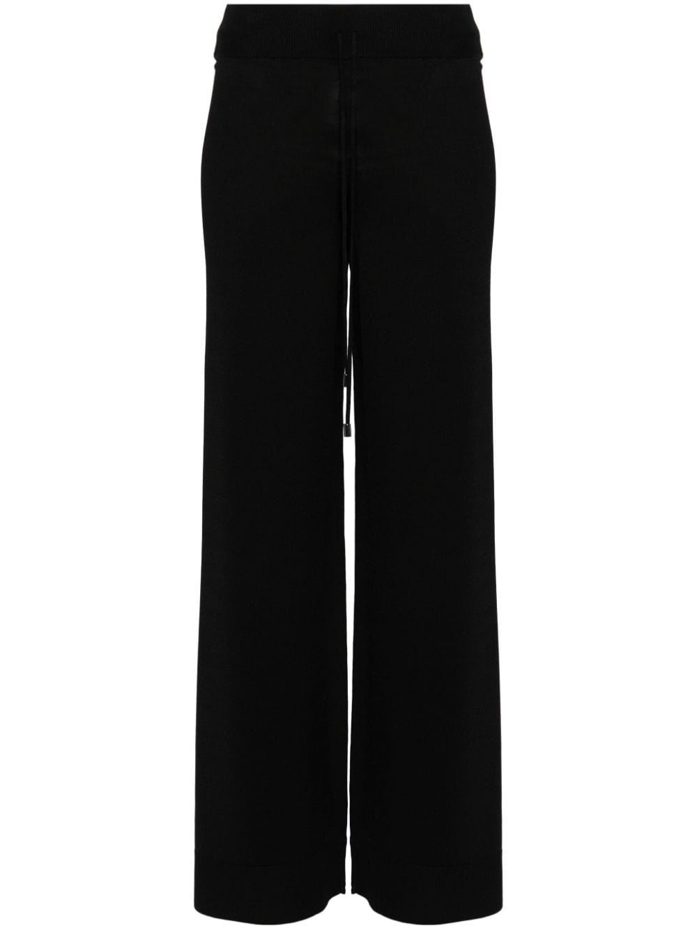 Ermanno Scervino drawstring wide-leg trousers - Black von Ermanno Scervino