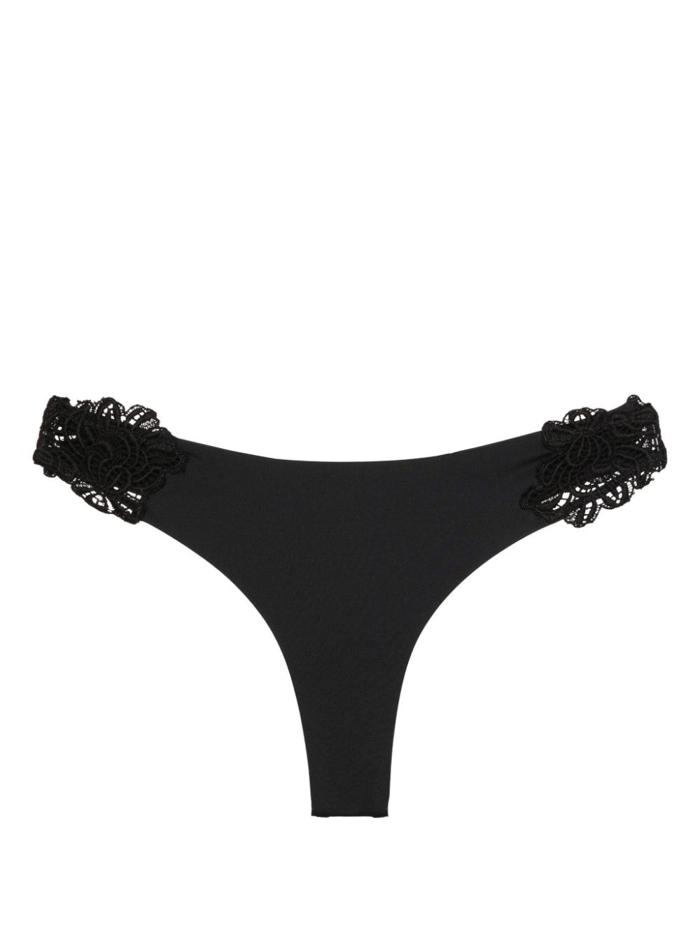 Ermanno Scervino floral-lace bikini bottoms - Black von Ermanno Scervino