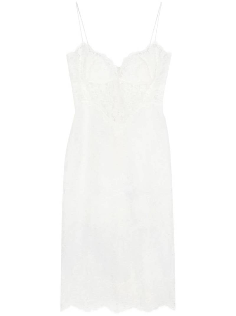 Ermanno Scervino floral-lace midi dress - White von Ermanno Scervino