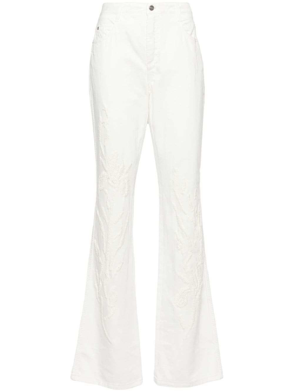 Ermanno Scervino high-rise flared jeans - White von Ermanno Scervino