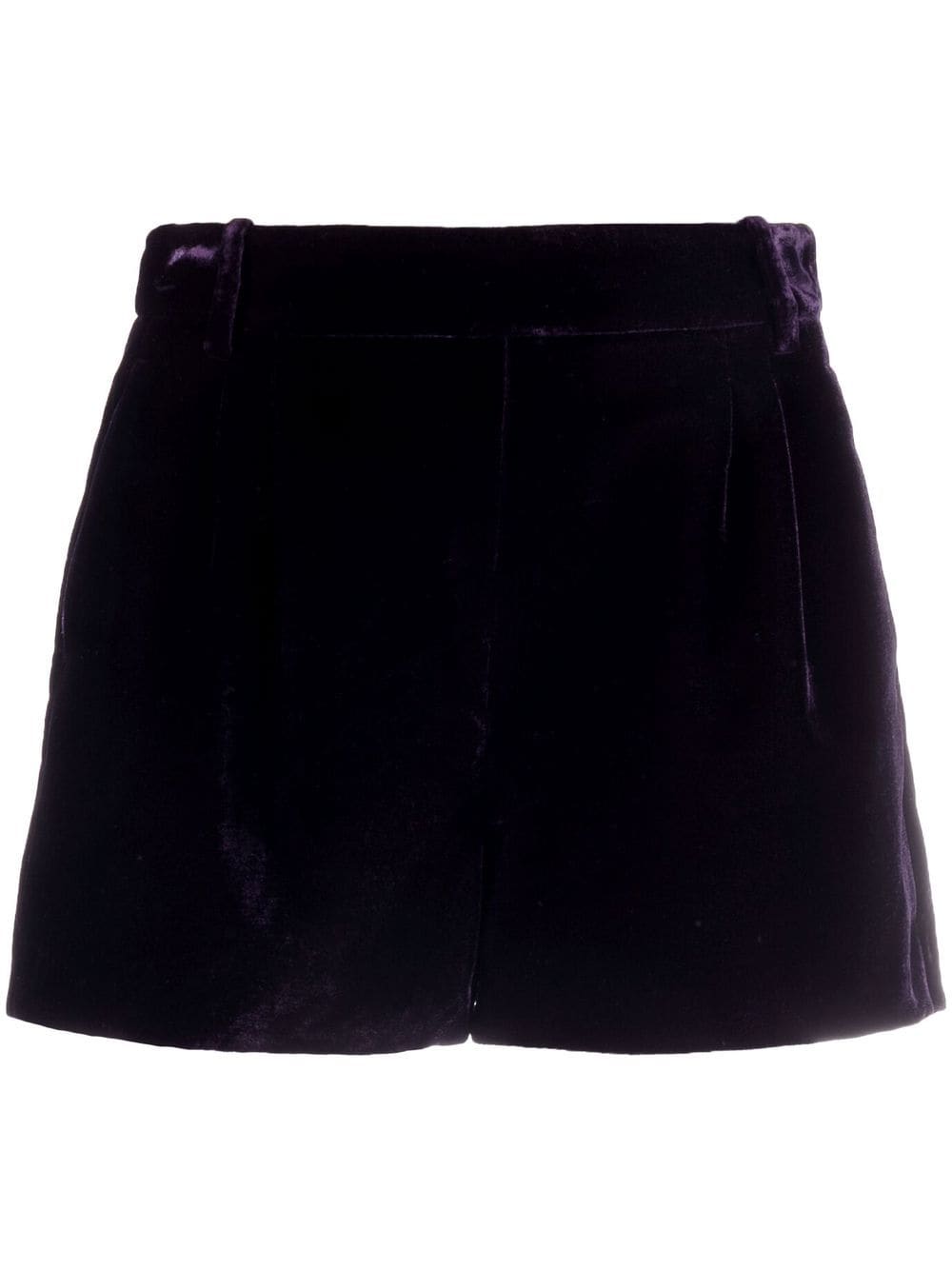 Ermanno Scervino high-waisted velvet shorts - Purple von Ermanno Scervino