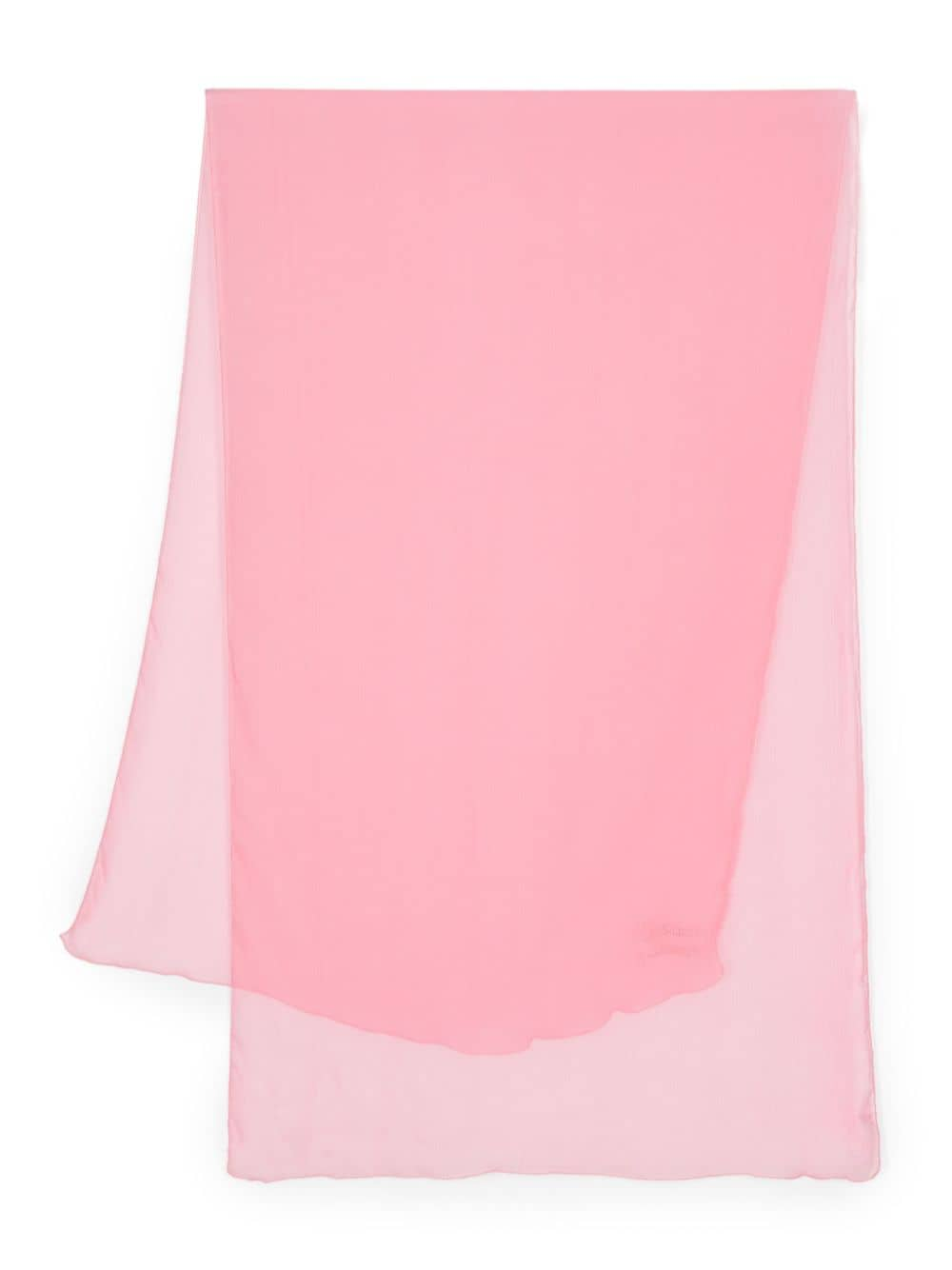 Ermanno Scervino logo-embroidered chiffon scarf - Pink von Ermanno Scervino