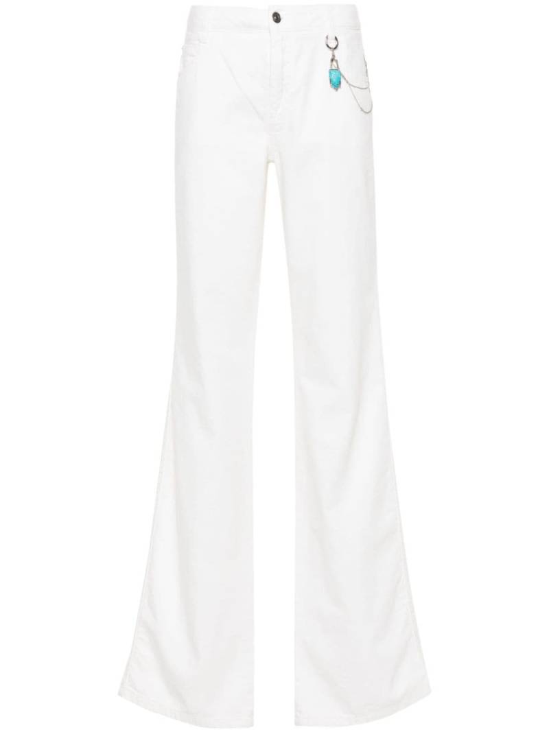Ermanno Scervino pendant-detail bootcut jeans - White von Ermanno Scervino