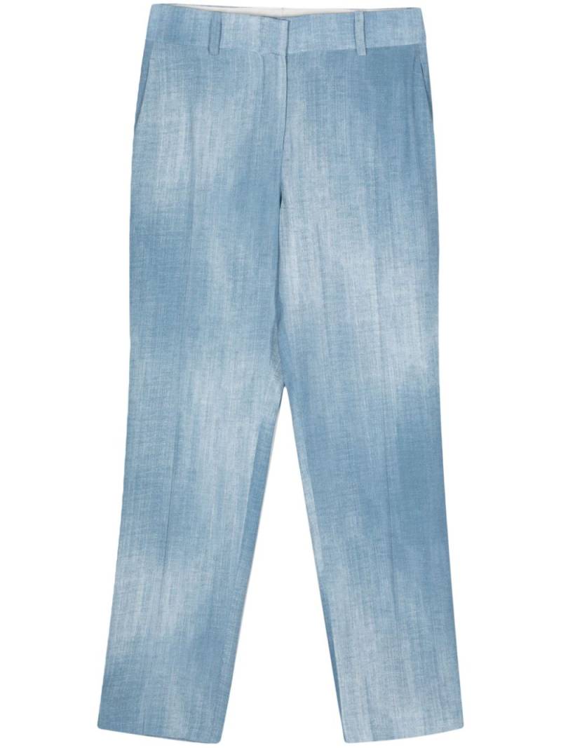 Ermanno Scervino pressed-crease tailored trousers - Blue von Ermanno Scervino