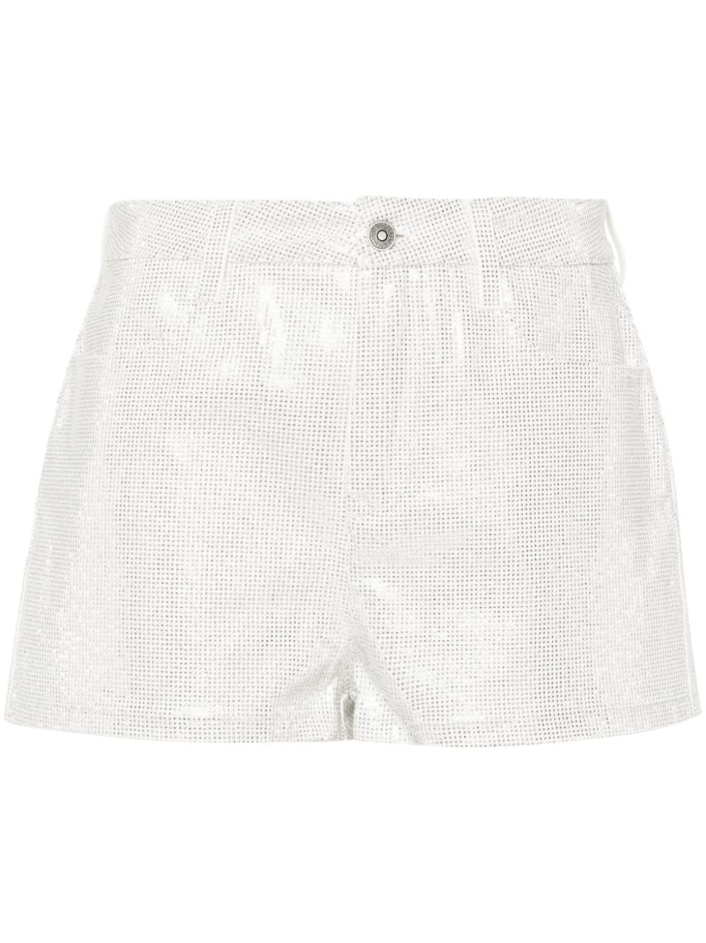 Ermanno Scervino rhinestone-embellished shorts - White von Ermanno Scervino