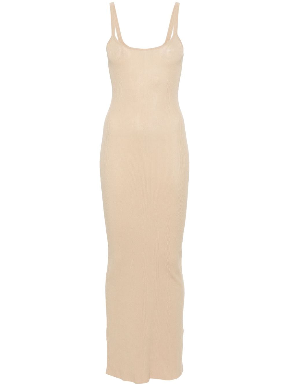 Ermanno Scervino ribbed-knit maxi dress - Neutrals von Ermanno Scervino