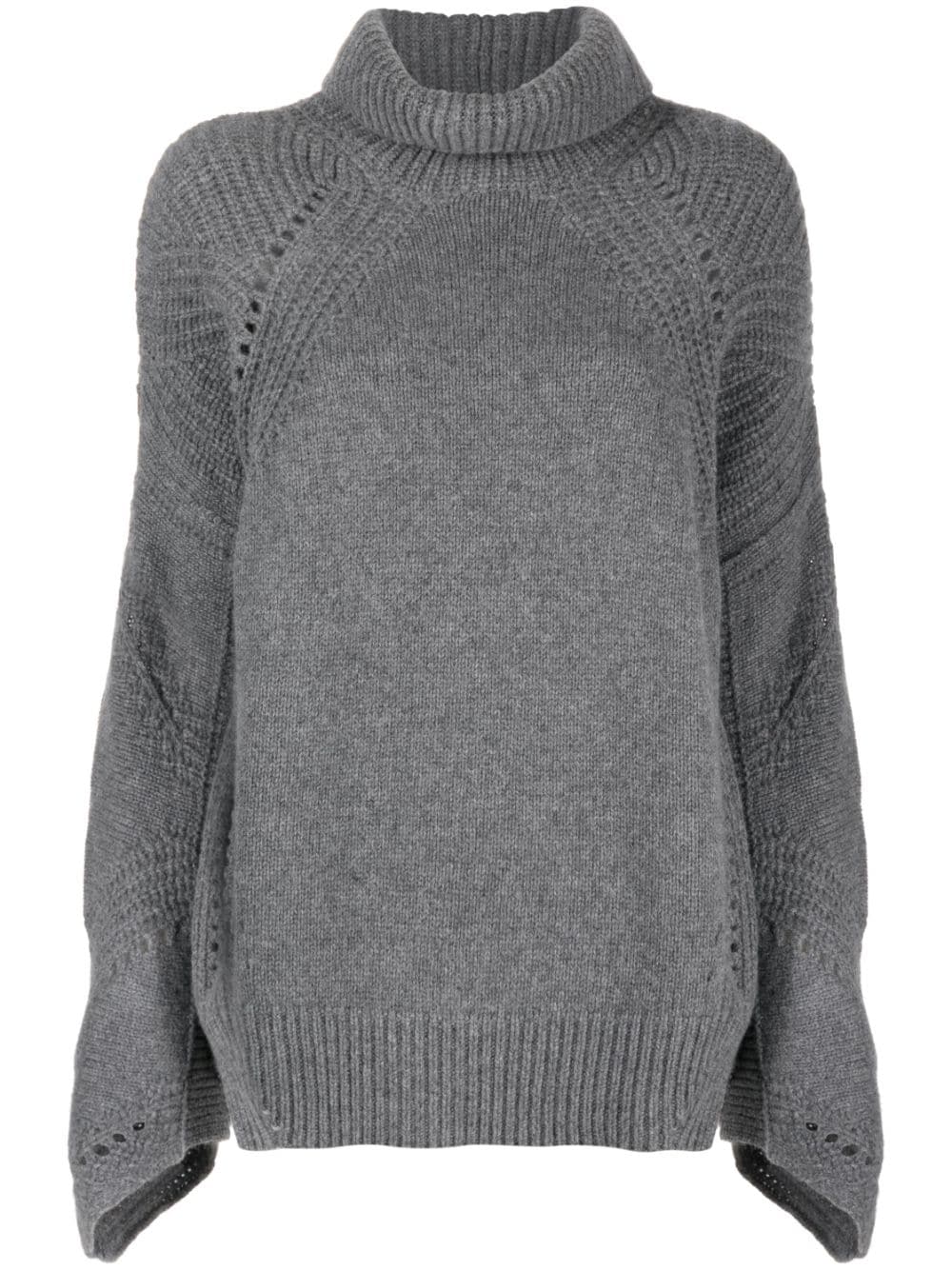 Ermanno Scervino rollneck wool-cashmere jumper - Grey von Ermanno Scervino