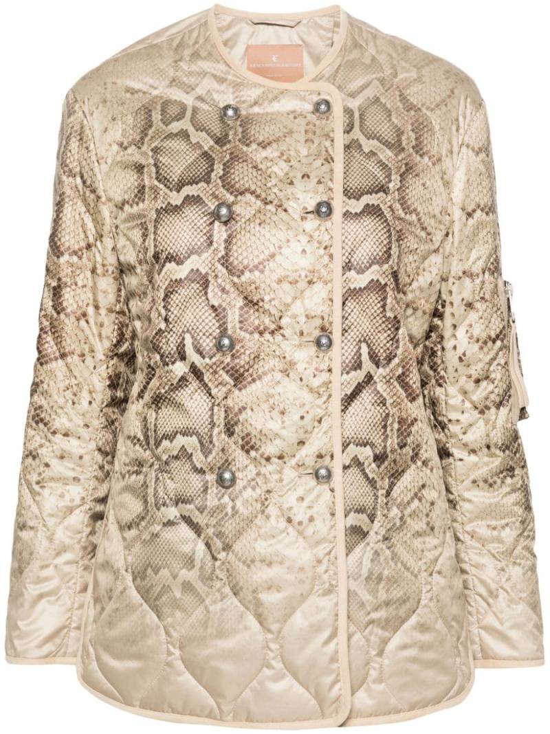 Ermanno Scervino snakeskin-print jacket - Neutrals von Ermanno Scervino