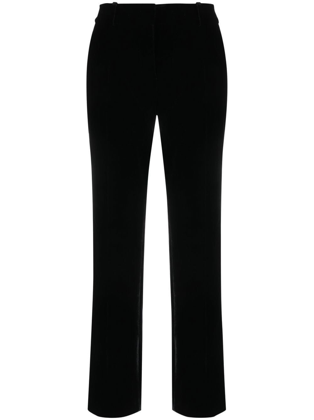 Ermanno Scervino velvet tapered trousers - Black von Ermanno Scervino