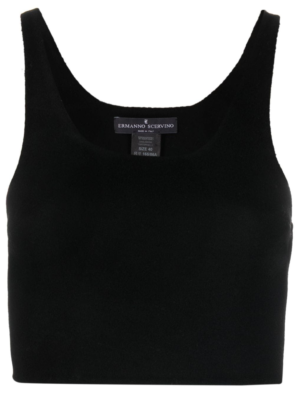 Ermanno Scervino virgin wool cropped top - Black von Ermanno Scervino