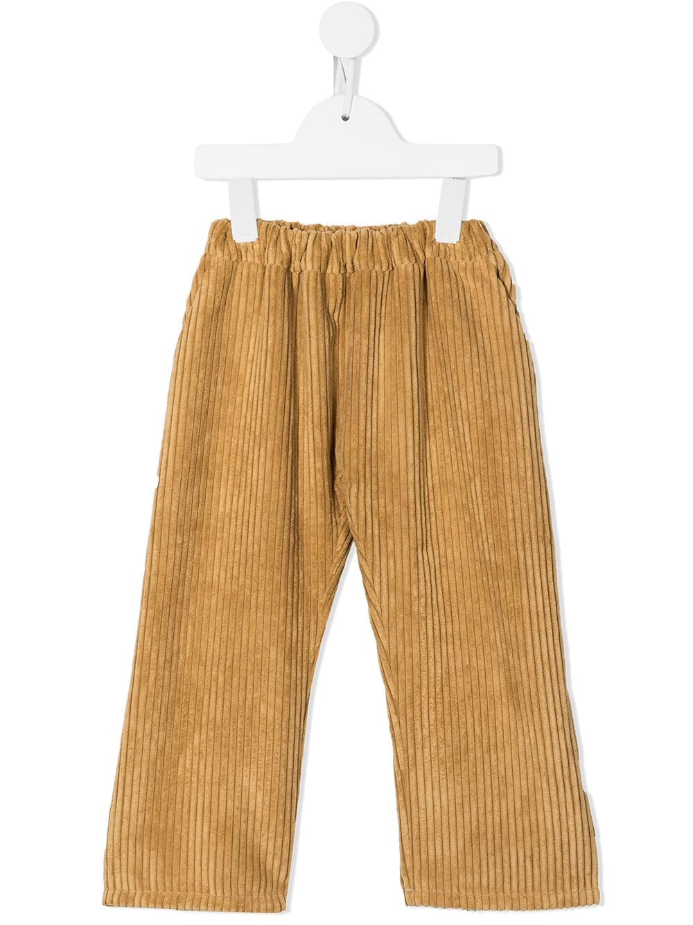 Eshvi Kids elasticated corduroy trousers - Brown von Eshvi Kids