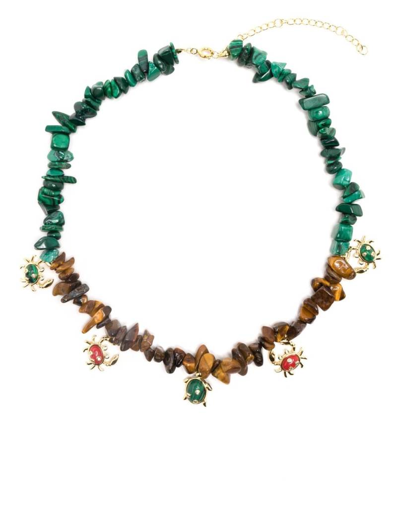Eshvi Sea Animal malachite necklace - Brown von Eshvi