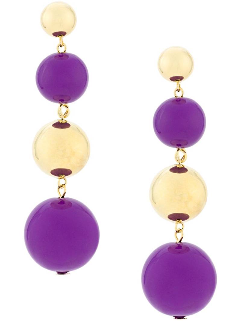 Eshvi ball drop earrings - Purple von Eshvi