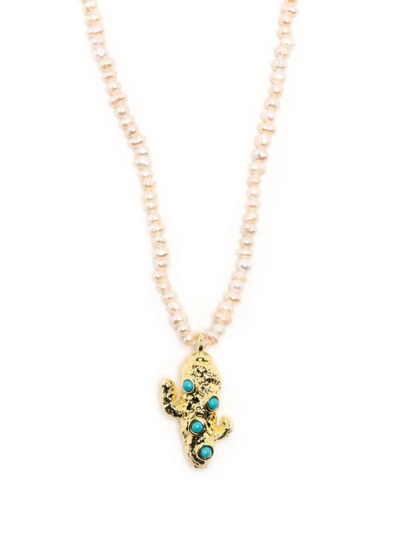 Eshvi cactus charm necklace - Gold von Eshvi