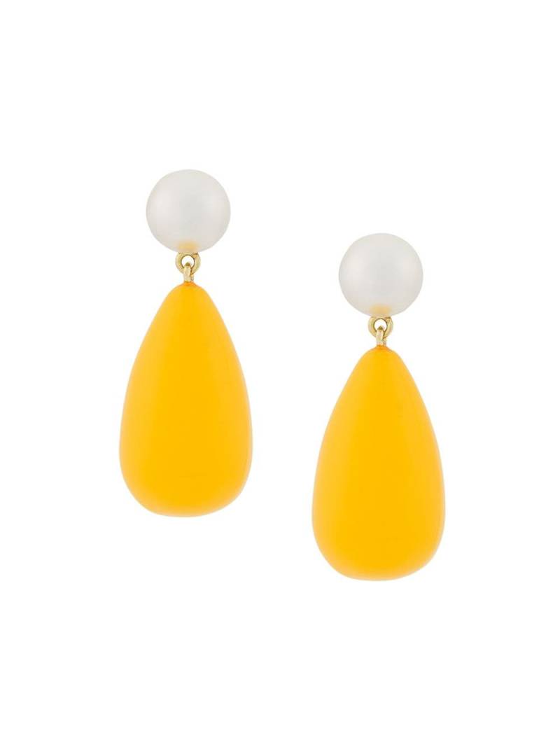 Eshvi teardrop earrings - Yellow von Eshvi