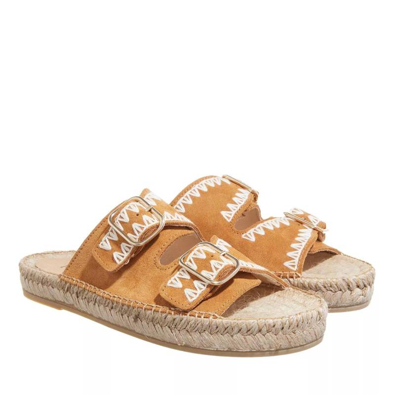 Espadrij l’originale Sandalen - Claquette Decore - Gr. 38 (EU) - in Cognacbraun - für Damen von Espadrij l’originale