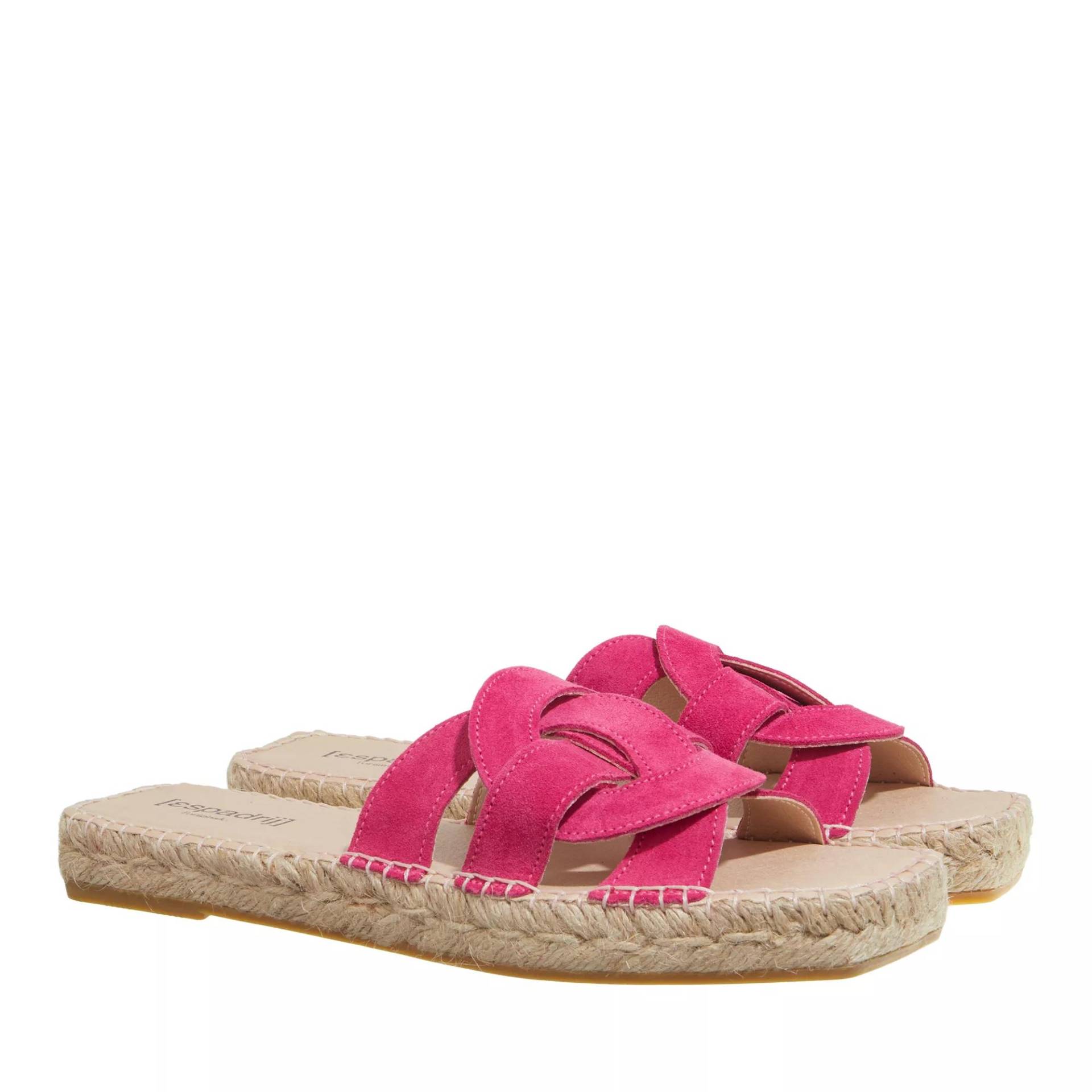 Espadrij l’originale Sandalen - Tours Velour - Gr. 37 (EU) - in Rosa - für Damen von Espadrij l’originale