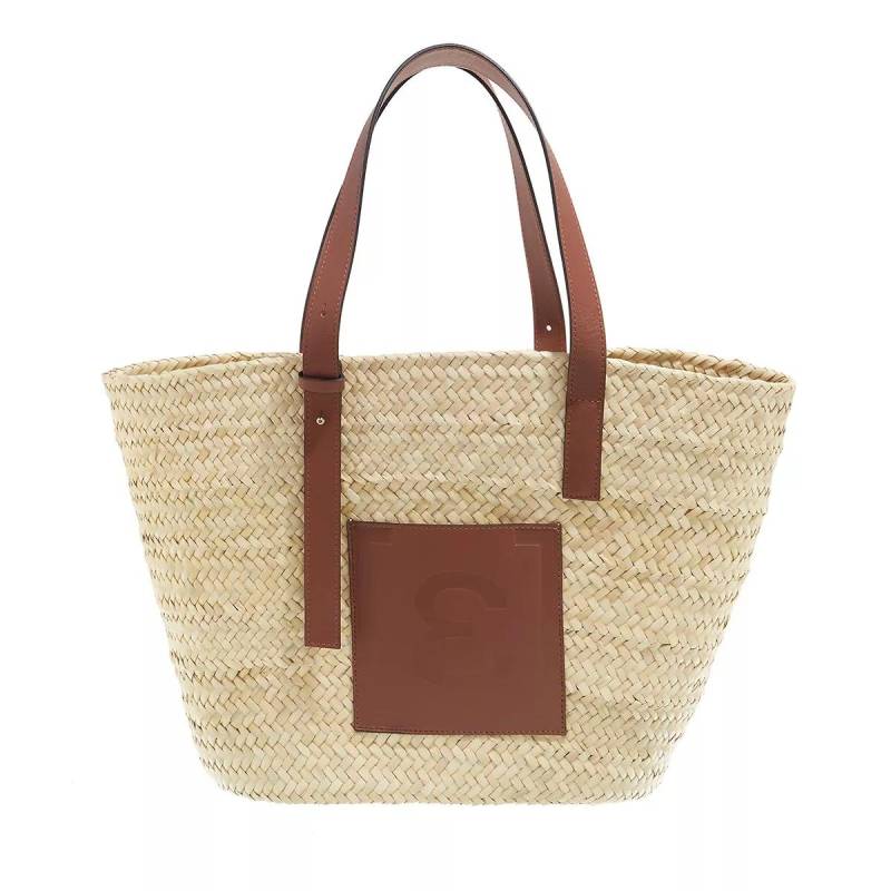 Espadrij l’originale Schultertasche - Palmbasket Embossed - Gr. unisize - in Beige - für Damen von Espadrij l’originale