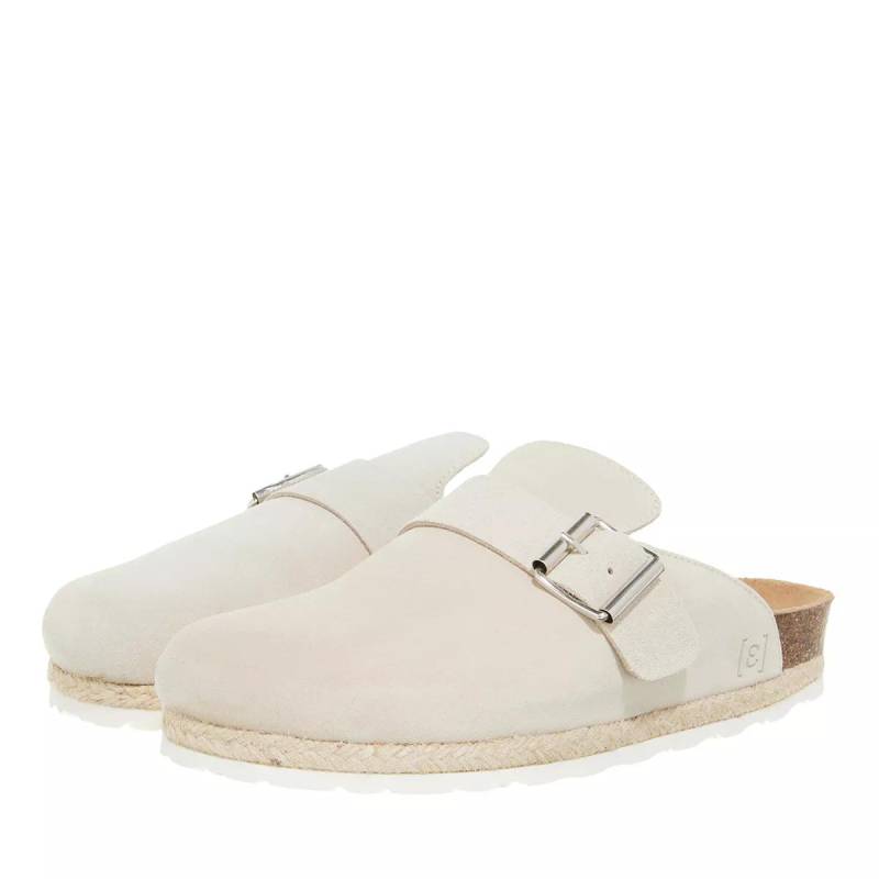 Espadrij l’originale Slipper & Pantoletten - Cloq Velour Boucle - Gr. 38 (EU) - in Beige - für Damen von Espadrij l’originale
