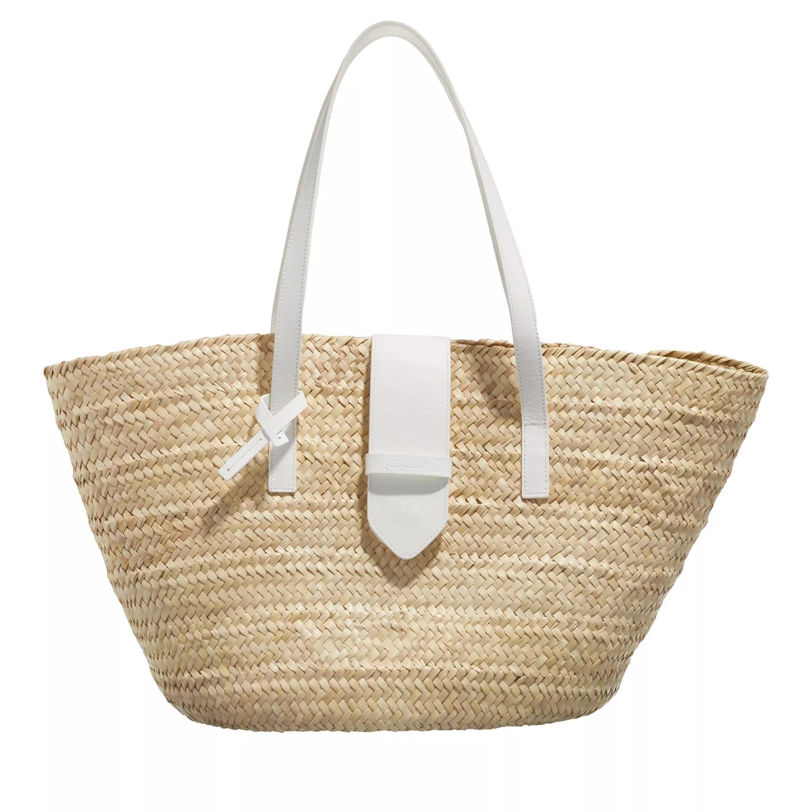 Espadrij l’originale Umhängetasche - Palm Basket Luxe Buckle - Gr. unisize - in Beige - für Damen