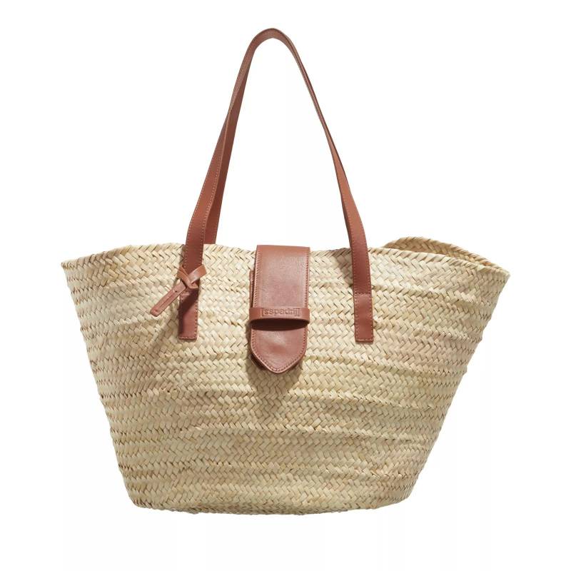 Espadrij l’originale Umhängetasche - Palm Basket Luxe Buckle - Gr. unisize - in Beige - für Damen von Espadrij l’originale