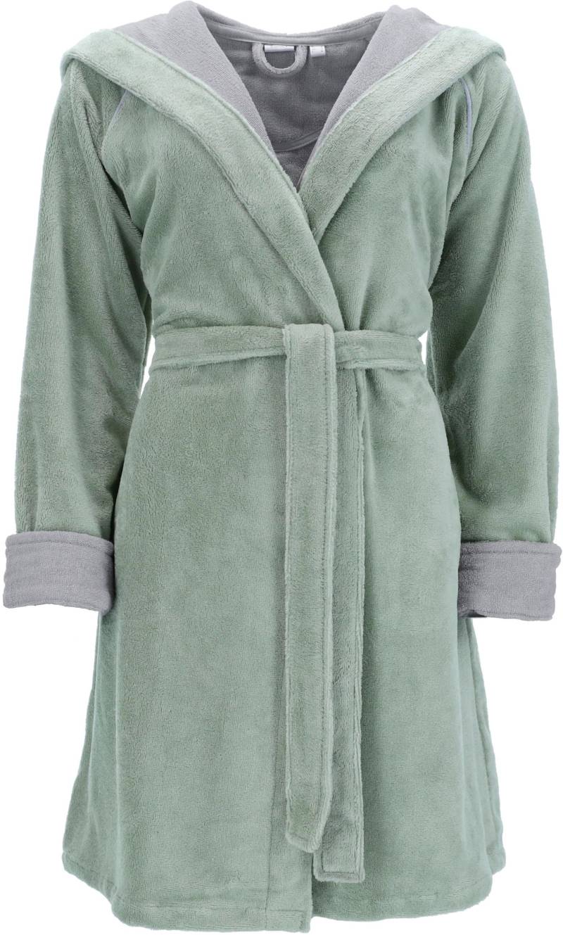 Esprit Damenbademantel »Cosy, ideal für Sauna & Spa, Hotelbademantel, Morgenmantel«, (1 St., mit Gürtel), mit Kapuze & Logostickerei, kurz von Esprit