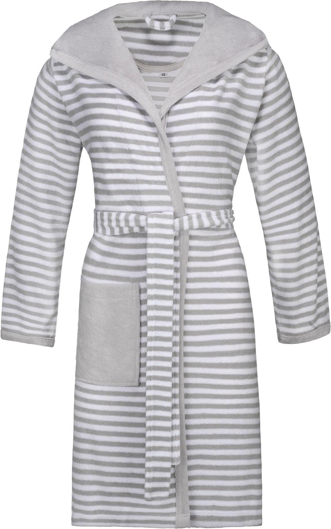 Esprit Damenbademantel »Striped Hoody«, (1 St., mit Gürtel), mit Kapuze, gestreift von Esprit