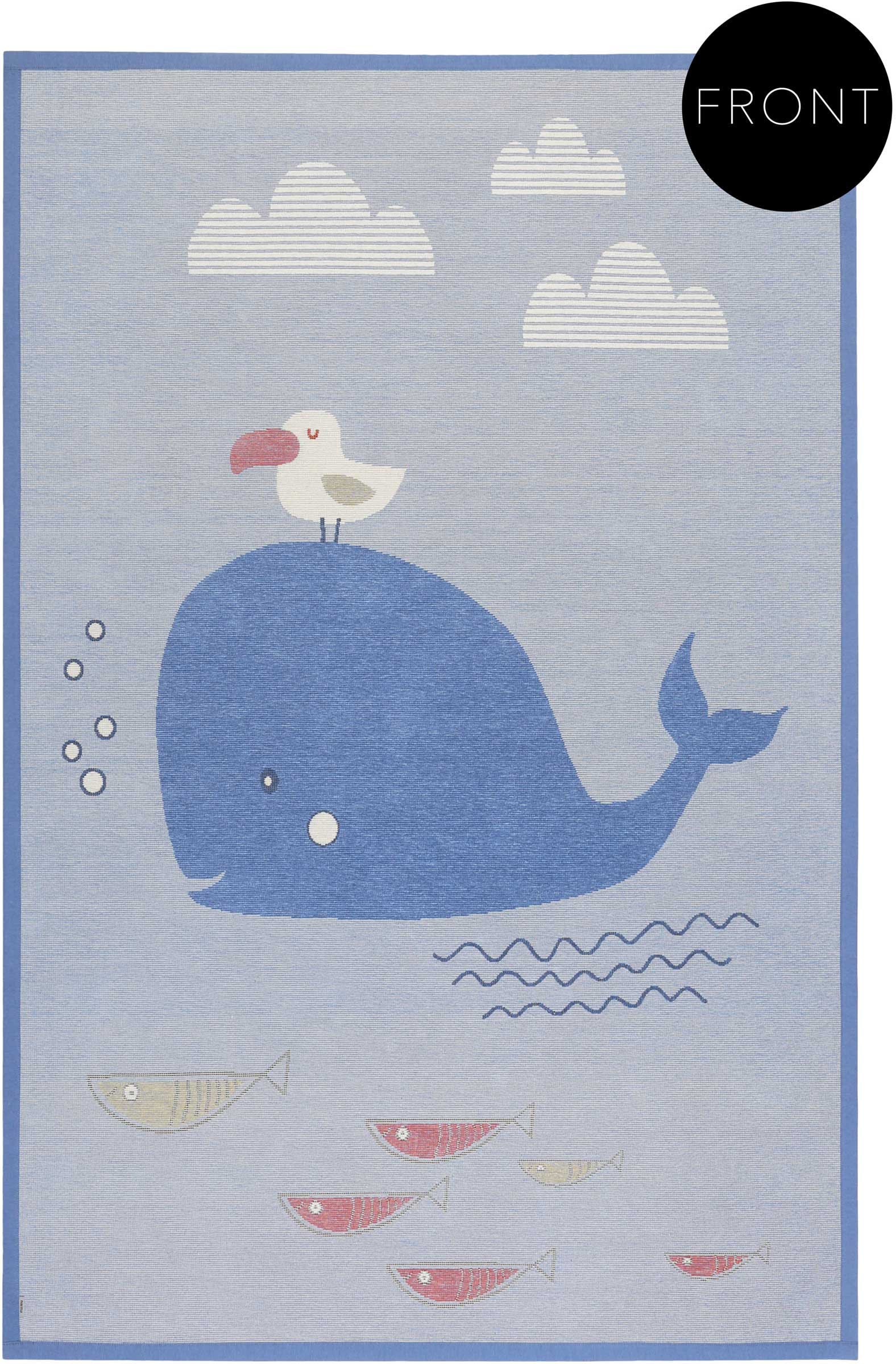 Esprit Kinderteppich »Whale Buddy ESP-005«, rechteckig, Wendeteppich, Tiermotiv oder Sternenhimmel, Kinderzimmer von Esprit