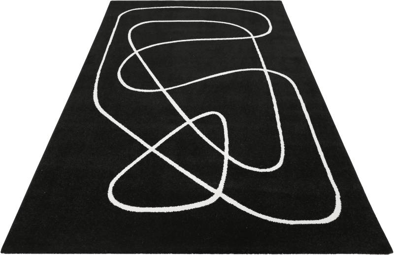 Esprit Teppich »Artist, ESP-40102«, rechteckig, 13 mm Höhe, Kurzflor, geometrisch modern, schwarz weiss, Wohnzimmer, Schlafzimmer von Esprit