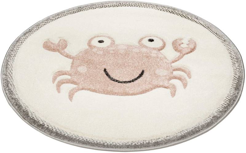 Esprit Kinderteppich »Crab ESP-21074«, rund, 13 mm Höhe, Rundteppich mit Krabben Motiv von Esprit
