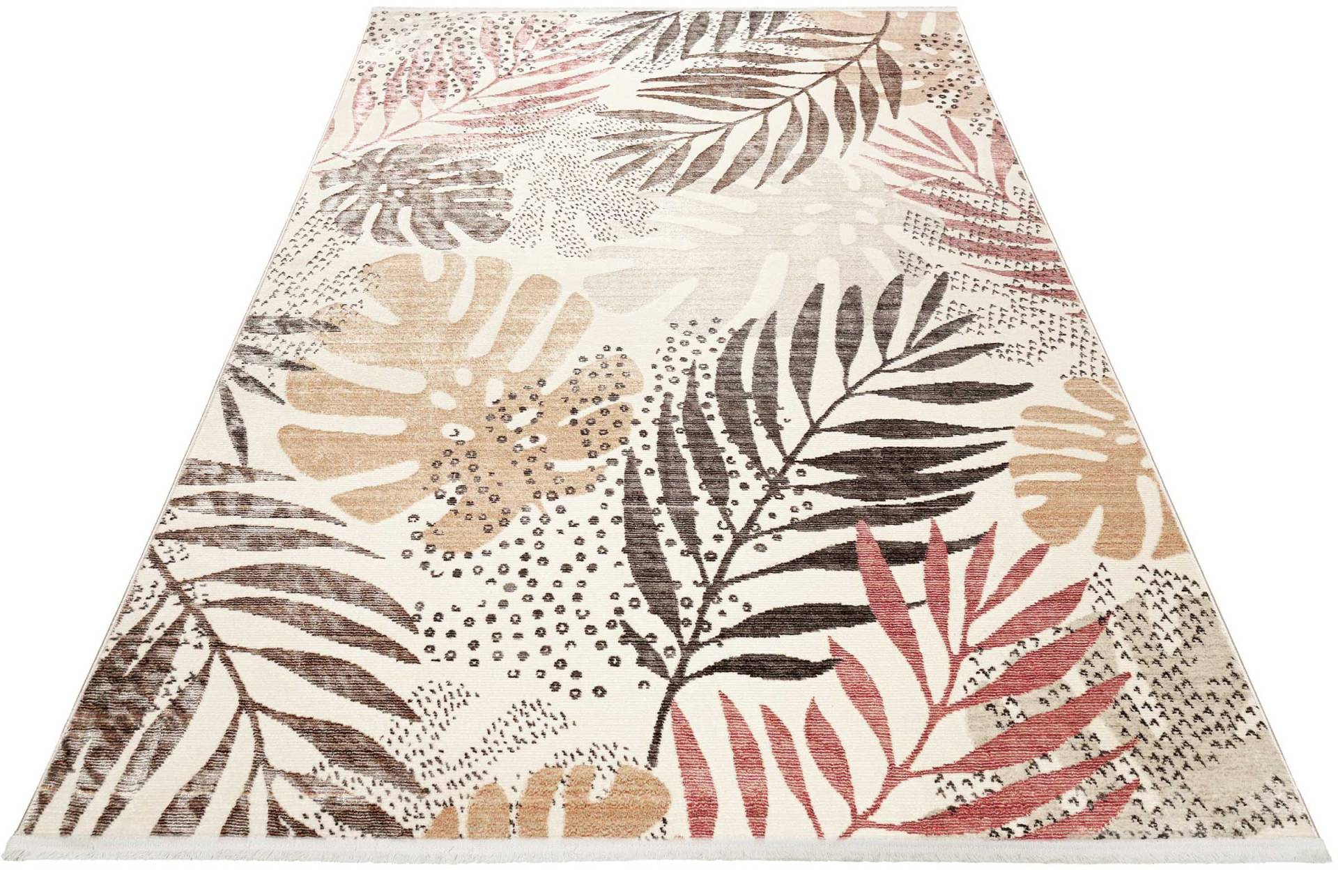 Esprit Teppich »Florence ESP-21077«, rechteckig, 7 mm Höhe, Moderner Designteppich mit Fransen, Dschungel, Wohnzimmer Esprit Teppich »Florence ESP-21077«, rechteckig, 7 mm Höhe, Moderner Designteppich mit Fransen, Dschungel, Wohnzimmer von Esprit