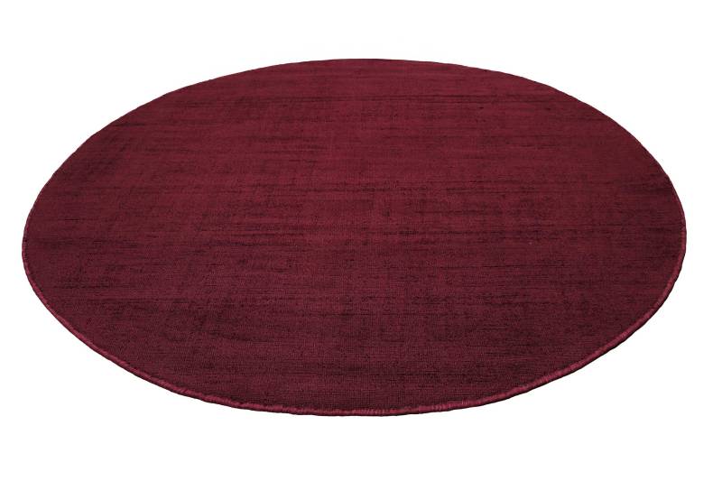 Esprit Teppich »Gil, ESP-39954«, rund, 8 mm Höhe, handgewebt, seidig glänzend, schimmernde Farbbrillianz, Melangeeffekt von Esprit