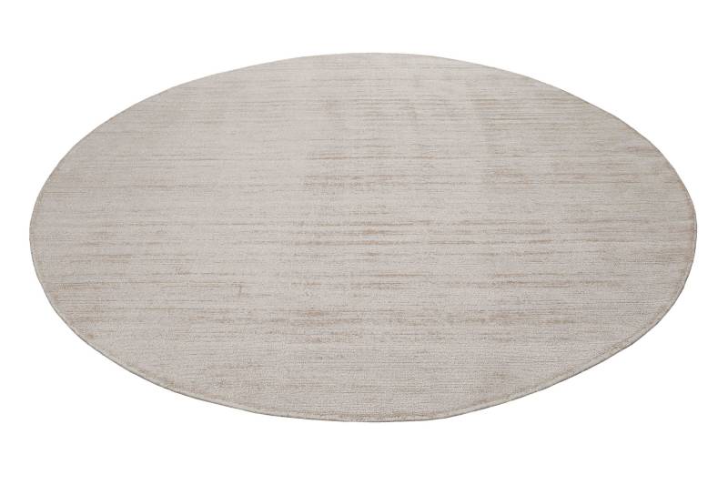 Esprit Teppich »Gil, ESP-39954«, rund, 8 mm Höhe, handgewebt, seidig glänzend, schimmernde Farbbrillianz, Melangeeffekt von Esprit