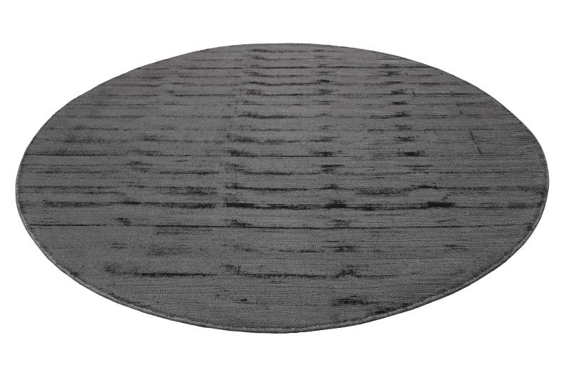 Esprit Teppich »Gil, ESP-39954«, rund, 8 mm Höhe, handgewebt, seidig glänzend, schimmernde Farbbrillianz, Melangeeffekt von Esprit