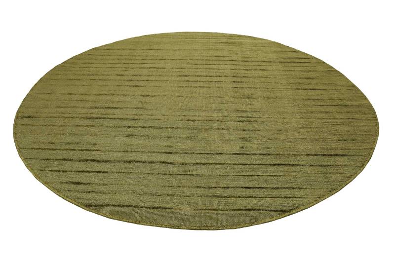 Esprit Teppich »Gil, ESP-39954«, rund, 8 mm Höhe, handgewebt, seidig glänzend, schimmernde Farbbrillianz, Melangeeffekt von Esprit