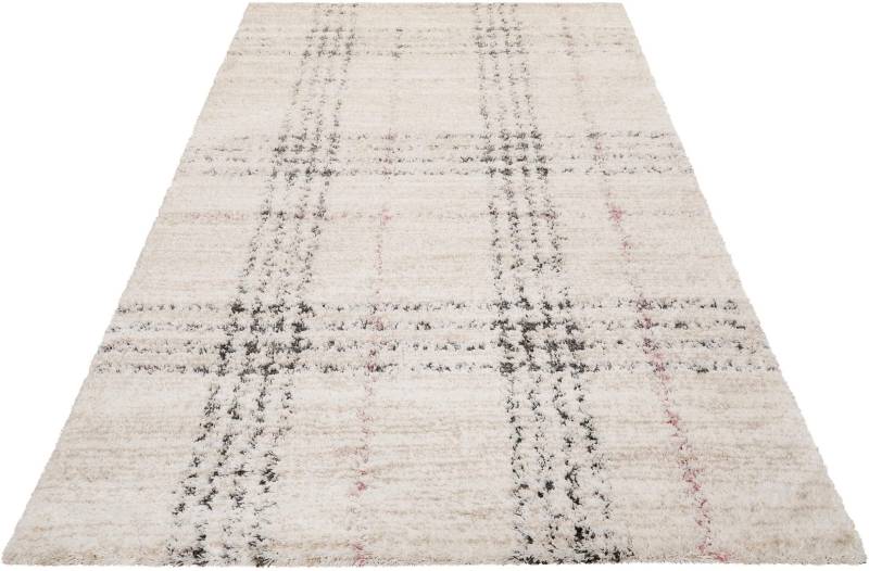 Esprit Hochflor-Teppich »Nora ESP-80336«, rechteckig, 30 mm Höhe, Shaggy, Langflor, mit Karo-Muster, Wohnzimmer von Esprit