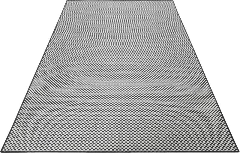 Esprit Outdoorteppich »Raccoon«, rechteckig, 4 mm Höhe, Läufer, wetterfest,schwarz weiss kariert, ideal für Balkon, Terrasse von Esprit