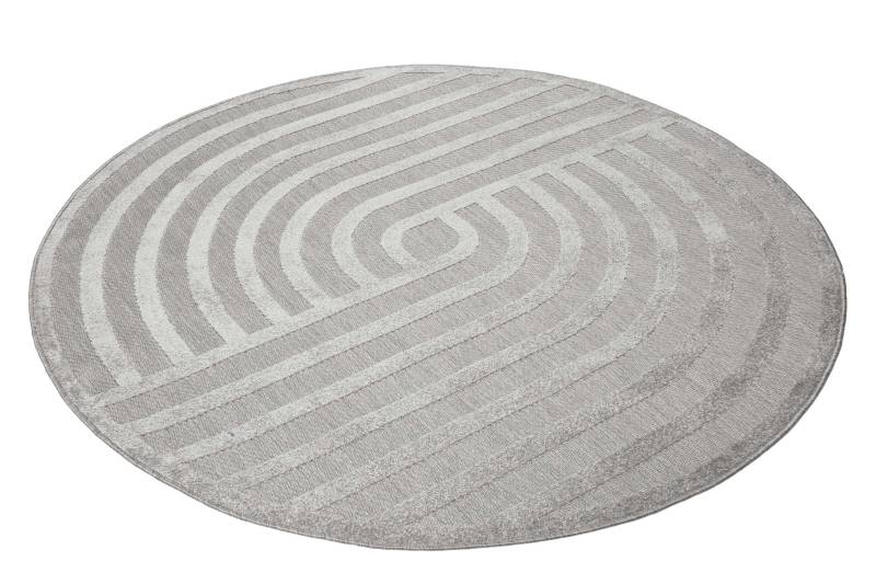 Esprit Outdoorteppich »Spirit, ESP-54229«, rund, 6 mm Höhe, mit Hoch-Tief-Effekt, grafisch, modern, robust, Terrasse, Küche von Esprit