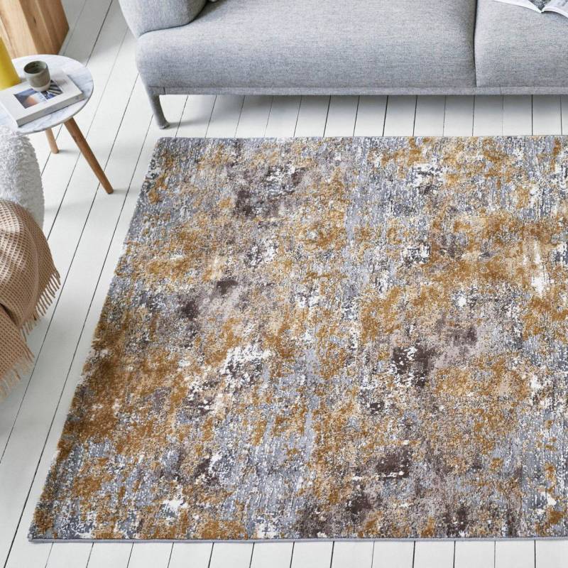 Esprit Teppich »Vintage Feels, ESP-23678«, rechteckig, 12 mm Höhe, dichter Kurzflor, Hoch Tief Struktur, Wohnzimmer von Esprit