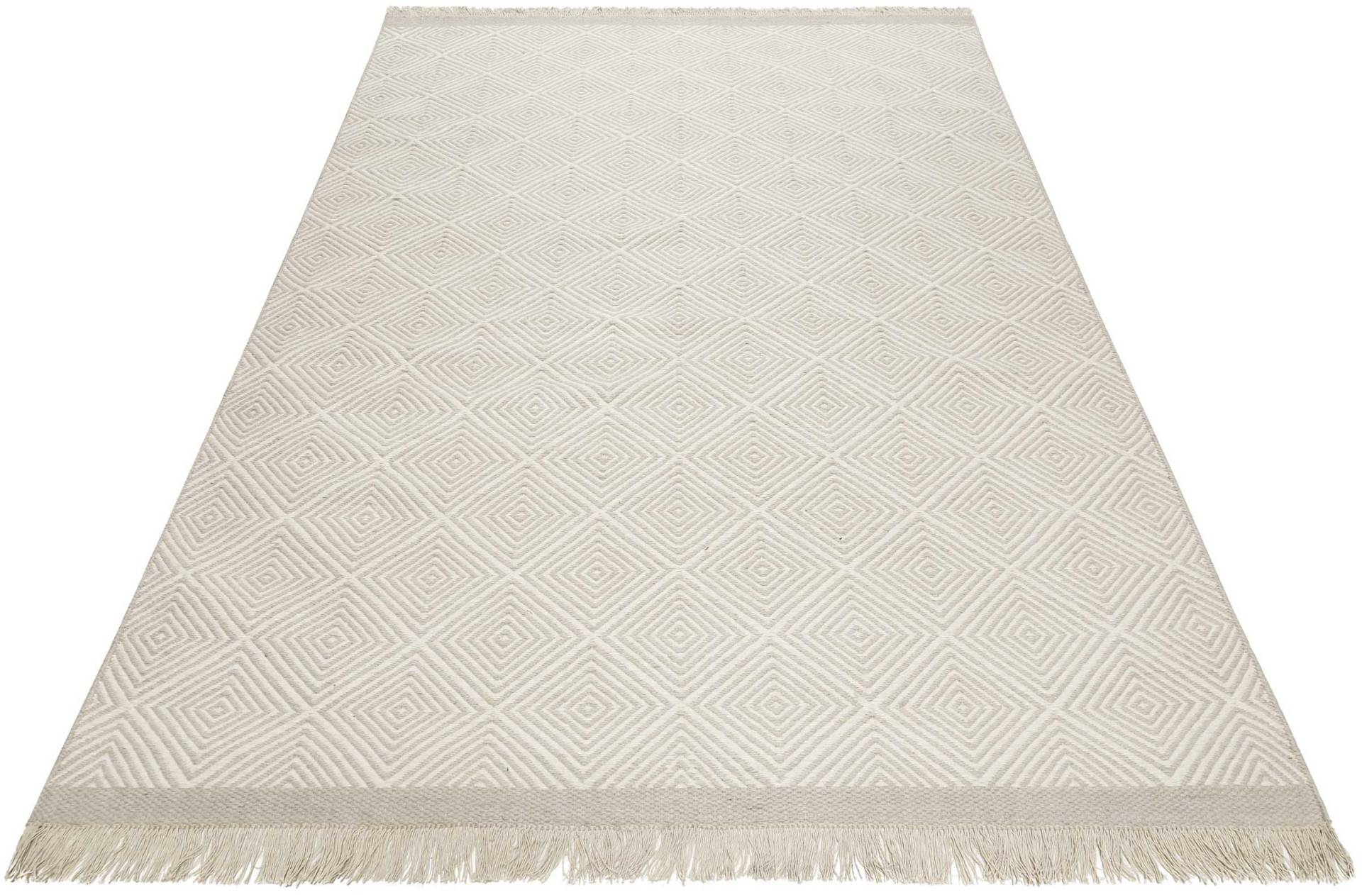 Esprit Wollteppich »Cairo ESP-2206«, rechteckig, 10 mm Höhe, Naturfaserteppich mit Fransen im modernen Design, Wohnzimmer Esprit Wollteppich »Cairo ESP-2206«, rechteckig, 10 mm Höhe, Naturfaserteppich mit Fransen im modernen Design, Wohnzimmer von Esprit