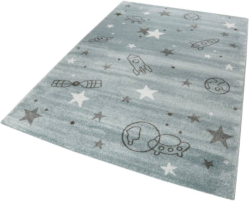 Esprit Kinderteppich »Yoda ESP-21980«, rechteckig, 13 mm Höhe, Weltall Design, Astronaut, Kurzflor, Kinderzimmer von Esprit