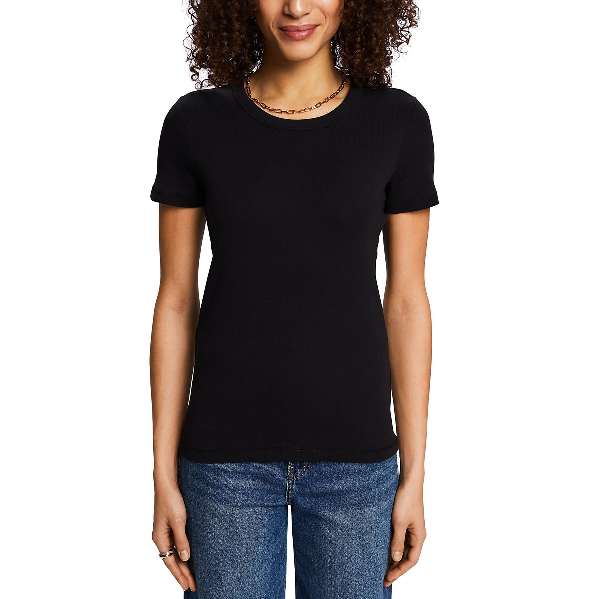 T-Shirt mit rundem Ausschnitt von Esprit