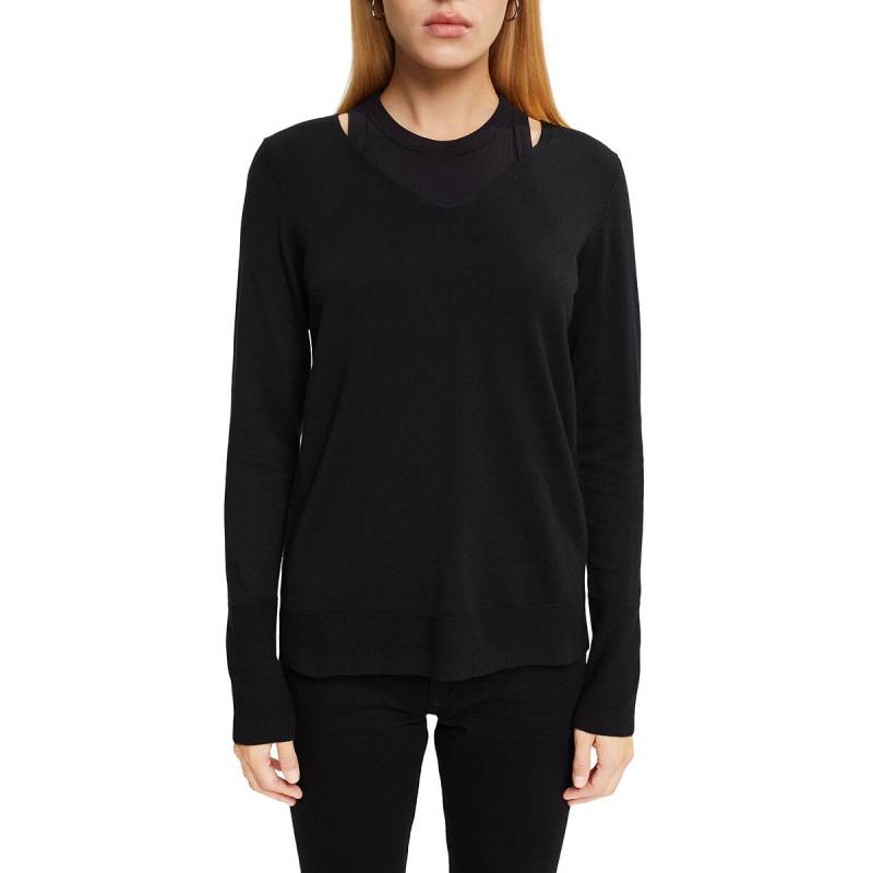 V-Pullover aus Feinstrick von Esprit