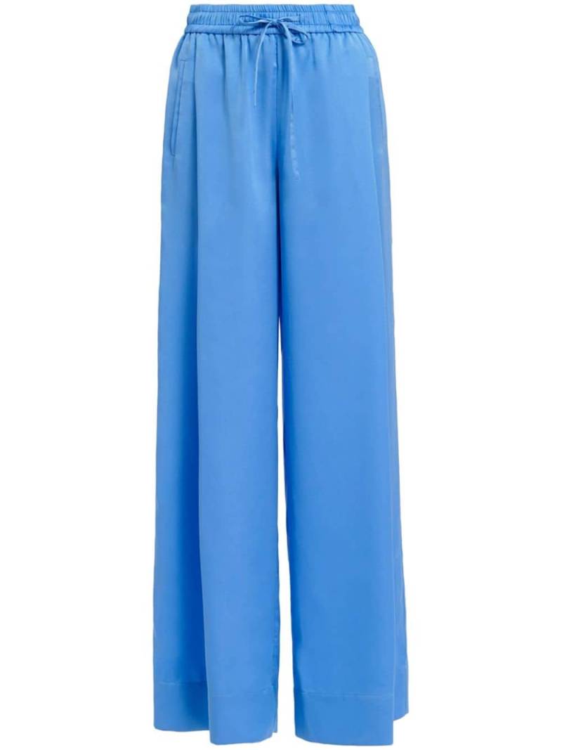 Essentiel Antwerp Fault wide-leg track pants - Blue von Essentiel Antwerp